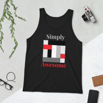 Simply Awesome Unisex Tank Top - Image 3