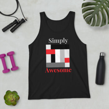 Simply Awesome Unisex Tank Top - Image 4